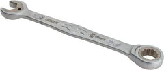 Wera - 9/16" 12 Point Combination Wrench - 7-1/2" OAL, Chrome Molybdenum Steel, Satin Finish - Makers Industrial Supply