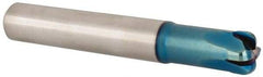 Accupro - 1/2", 4 Flute, Single End, Solid Carbide, 1/8" Corner Radius End Mill - 3-1/4" OAL, 0° Helix, Right Hand Flute, 0.2" LOC, Right Hand Cut, 1" Extended Reach - Makers Industrial Supply