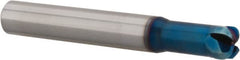 Accupro - 3/8", 4 Flute, Single End, Solid Carbide, 3/32" Corner Radius End Mill - 2-3/4" OAL, 0° Helix, Right Hand Flute, 0.15" LOC, Right Hand Cut, 3/4" Extended Reach - Makers Industrial Supply