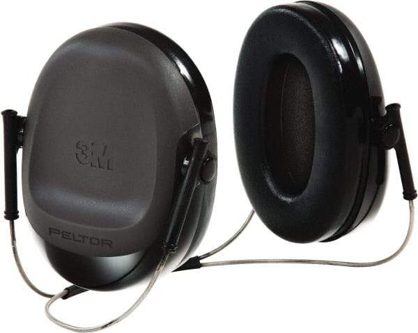 3M - Behind the Neck Black Earmuffs - 17 NRR Rating - Makers Industrial Supply