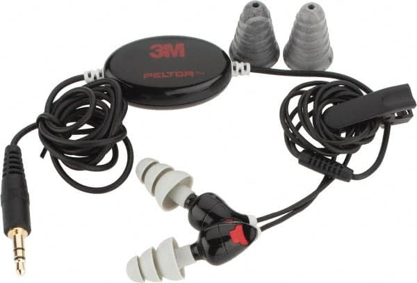 3M - Reusable, 26 dB Noise Isolating Ear Buds with MP3 - Includes Replacement Tips - Makers Industrial Supply