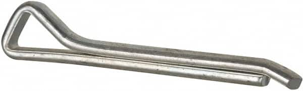 Made in USA - 1/4" Diam x 2" Long Hammerlock Cotter Pin - Grade 2, Zinc-Plated, Steel - Makers Industrial Supply