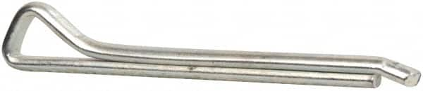 Made in USA - 1/4" Diam x 2-1/2" Long Hammerlock Cotter Pin - Grade 2, Zinc-Plated, Steel - Makers Industrial Supply