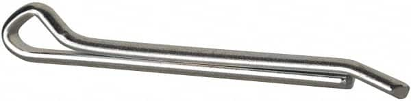 Made in USA - 3/8" Diam x 4" Long Hammerlock Cotter Pin - Grade 2, Zinc-Plated, Steel - Makers Industrial Supply