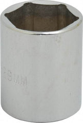 Proto - 1/2" Drive, Standard Hand Socket - 6 Points, 1-3/4" OAL, Chrome Finish - Makers Industrial Supply