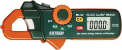 Extech - MA120, CAT II, Digital Average Responding Auto Ranging Clamp Meter with 0.7" Clamp On Jaws - 200 AC/DC Amps, Measures Current, Frequency - Makers Industrial Supply