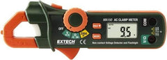 Extech - MA150, CAT II, Digital Average Responding Auto Ranging Clamp Meter with 0.7" Clamp On Jaws - 600 VAC/VDC, 200 AC Amps, Measures Voltage, Continuity, Current, Resistance - Makers Industrial Supply