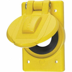 Hubbell Wiring Device-Kellems - Weatherproof Box Covers Cover Shape: Round Number of Holes in Outlet: 1 - Makers Industrial Supply