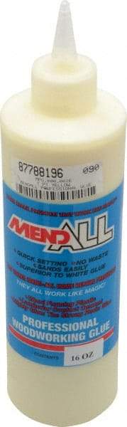 MendAll - 16 oz Bottle Yellow Wood Glue - Makers Industrial Supply