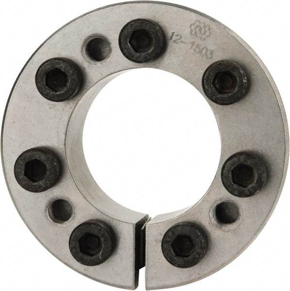 Climax Metal Products - M8 Thread, 1-3/4" Bore Diam, 2.953" OD, Shaft Locking Device - 7 Screws, 16,206 Lb Axial Load, 3.287" OAW, 0.787" Thrust Ring Width, 1,182 Ft/Lb Max Torque - Makers Industrial Supply