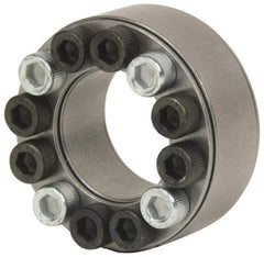 Climax Metal Products - M10 Thread, 3-7/16" Bore Diam, 5.118" OD, Shaft Locking Device - 16 Screws, 41,793 Lb Axial Load, 5.118" OAW, 0.945" Thrust Ring Width - Makers Industrial Supply