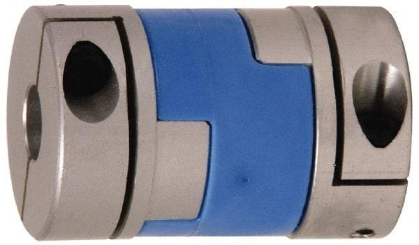 Lovejoy - 3/16" Max Bore Diam, Flexible Oldham Coupling - 0.789" OD, 1.3" OAL, Aluminum Hub with Polyacetal Insert, Order 2 Hubs with Same OD & 1 Insert for Complete Coupling - Makers Industrial Supply