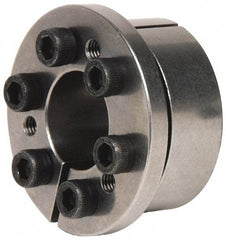 Climax Metal Products - M8 Thread, 2-1/8" Bore Diam, 3.346" OD, Shaft Locking Device - 8 Screws, 18,521 Lb Axial Load, 3.681" OAW, 0.787" Thrust Ring Width, 1,640 Ft/Lb Max Torque - Makers Industrial Supply