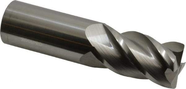 Accupro - 1", 4 Flute, Single End, Solid Carbide, 0.045" Corner Radius End Mill - 4" OAL, 40° Helix, Right Hand Flute, 1-3/4" LOC, Right Hand Cut - Makers Industrial Supply