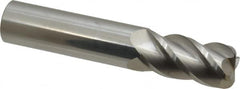 Accupro - 3/4", 4 Flute, Single End, Solid Carbide, 1/8" Corner Radius End Mill - 4" OAL, 40° Helix, Right Hand Flute, 1-1/2" LOC, Right Hand Cut - Makers Industrial Supply