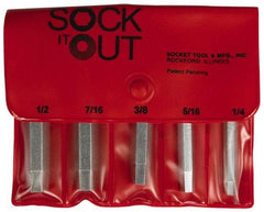 Sock It Out - Flat Head Cap Screw Extractor Set - 1/4 to 1/2 Size Range - Makers Industrial Supply