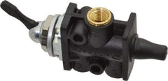 Norgren - 1/8" NPT Packed Spool Valve - Toggle Type, Lever Activation & 0.34 CV Rate - Makers Industrial Supply