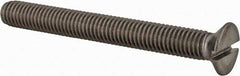 Value Collection - M8x1.25 Metric Coarse, 70mm OAL Slotted Drive Machine Screw - Flat Head, Grade 18-8 & A2 Stainless Steel, Uncoated, Without Washer - Makers Industrial Supply