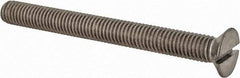 Value Collection - M8x1.25 Metric Coarse, 80mm OAL Slotted Drive Machine Screw - Flat Head, Grade 18-8 & A2 Stainless Steel, Uncoated, Without Washer - Makers Industrial Supply