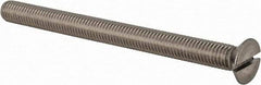 Value Collection - M8x1.25 Metric Coarse, 100mm OAL Slotted Drive Machine Screw - Flat Head, Grade 18-8 & A2 Stainless Steel, Uncoated, Without Washer - Makers Industrial Supply