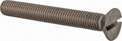 Value Collection - M12x1.75 Metric Coarse, 90mm OAL Slotted Drive Machine Screw - Flat Head, Grade 18-8 & A2 Stainless Steel, Uncoated, Without Washer - Makers Industrial Supply