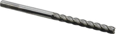 Accupro - 3/8", 3" LOC, 3/8" Shank Diam, 6" OAL, 4 Flute, Solid Carbide Square End Mill - Single End, Uncoated, Spiral Flute, 40° Helix, Centercutting, Right Hand Cut, Right Hand Flute - Makers Industrial Supply