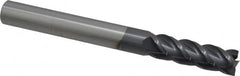 Accupro - 5/8", 2" LOC, 5/8" Shank Diam, 6" OAL, 4 Flute, Solid Carbide Square End Mill - Single End, AlTiN Finish, Spiral Flute, 40° Helix, Centercutting, Right Hand Cut, Right Hand Flute - Makers Industrial Supply