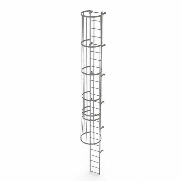 TRI-ARC - Rolling & Wall Mounted Ladders & Platforms Type: Fixed Ladder Style: Safety Cage - Makers Industrial Supply