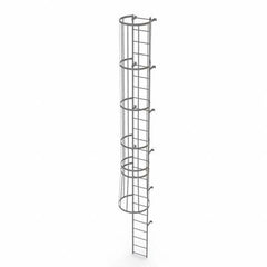 TRI-ARC - Rolling & Wall Mounted Ladders & Platforms Type: Fixed Ladder Style: Safety Cage - Makers Industrial Supply