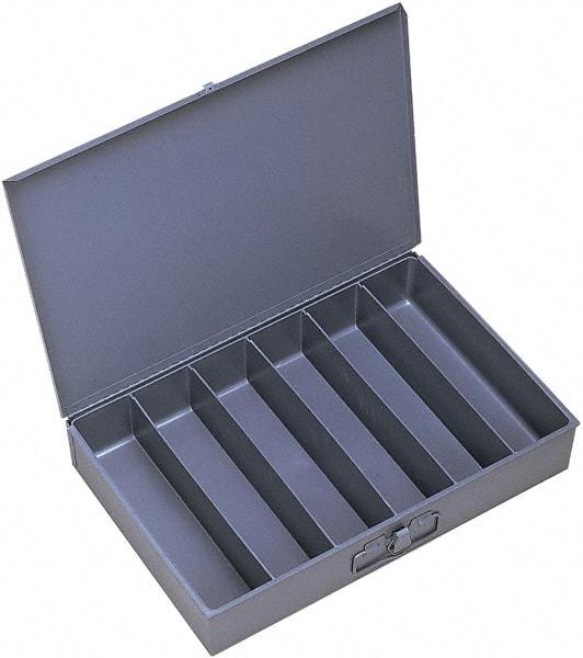 Durham - 18 Inches Wide x 3 Inches High x 12 Inches Deep Compartment Box - Steel , 6 Compartments - Makers Industrial Supply