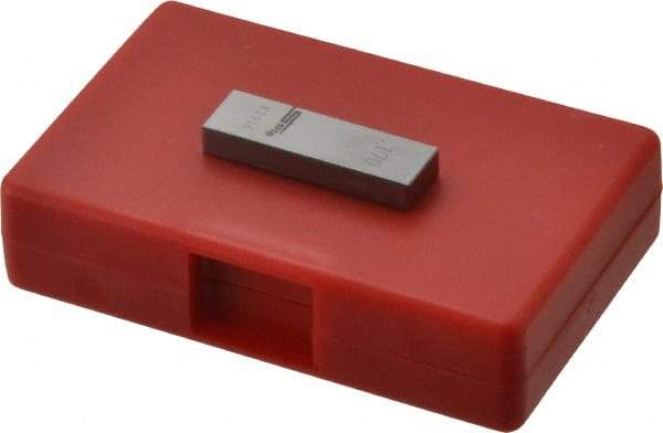 SPI - 0.17" Rectangular Steel Gage Block - Accuracy Grade AS-1, Includes NIST Traceability Certification - Makers Industrial Supply