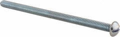 Value Collection - 1/4-20 UNC, 4-1/2" Length Under Head Slotted Drive Machine Screw - Round Head, Alloy Steel, Zinc-Plated Finish, Without Washer - Makers Industrial Supply