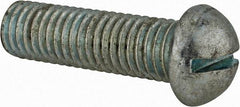 Value Collection - 1/2-13 UNC, 1-3/4" Length Under Head Slotted Drive Machine Screw - Round Head, Grade J82 Steel, Zinc-Plated Finish, Without Washer - Makers Industrial Supply