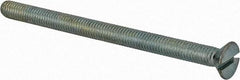 Value Collection - #10-32 UNF, 2-3/4" OAL Slotted Drive Machine Screw - Flat Head, Grade 2 Steel, Zinc-Plated Finish, Without Washer - Makers Industrial Supply