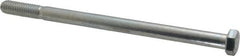 Made in USA - 3/8-16 UNC, 6" Length Under Head Hex Head Cap Screw - Partially Threaded, Grade 5 Steel, Zinc-Plated Finish, 9/16" Hex - Makers Industrial Supply