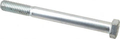 Made in USA - 1/2-13 UNC, 5" Length Under Head Hex Head Cap Screw - Partially Threaded, Grade 5 Steel, Zinc-Plated Finish, 3/4" Hex - Makers Industrial Supply