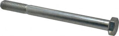 Made in USA - 1/2-13 UNC, 5-1/2" Length Under Head Hex Head Cap Screw - Partially Threaded, Grade 5 Steel, Zinc-Plated Finish, 3/4" Hex - Makers Industrial Supply