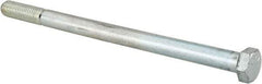 Made in USA - 1/2-13 UNC, 8" Length Under Head Hex Head Cap Screw - Partially Threaded, Grade 5 Steel, Zinc-Plated Finish, 3/4" Hex - Makers Industrial Supply