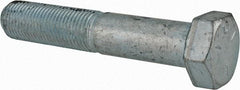 Made in USA - 1/2-20 UNF, 2-3/4" Length Under Head Hex Head Cap Screw - Partially Threaded, Grade 5 Steel, Zinc-Plated Finish, 3/4" Hex - Makers Industrial Supply