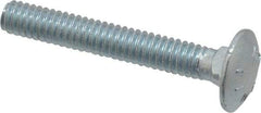 Value Collection - 1/4-20 UNC 1-3/4" Length Under Head, Standard Square Neck, Carriage Bolt - Grade 2 Steel, Zinc-Plated Finish - Makers Industrial Supply