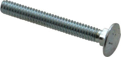 Value Collection - 1/4-20 UNC 2" Length Under Head, Standard Square Neck, Carriage Bolt - Grade 2 Steel, Zinc-Plated Finish - Makers Industrial Supply