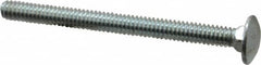 Value Collection - 1/4-20 UNC 3" Length Under Head, Standard Square Neck, Carriage Bolt - Grade 2 Steel, Zinc-Plated Finish - Makers Industrial Supply