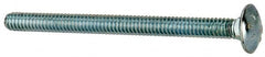 Value Collection - 1/4-20 UNC 3-1/4" Length Under Head, Standard Square Neck, Carriage Bolt - Grade 2 Steel, Zinc-Plated Finish - Makers Industrial Supply