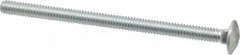 Value Collection - 1/4-20 UNC 4" Length Under Head, Standard Square Neck, Carriage Bolt - Grade 2 Steel, Zinc-Plated Finish - Makers Industrial Supply