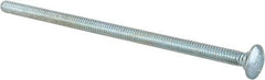 Value Collection - 1/4-20 UNC 5-1/2" Length Under Head, Standard Square Neck, Carriage Bolt - Grade 2 Steel, Zinc-Plated Finish - Makers Industrial Supply