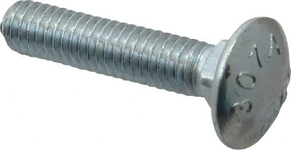 Value Collection - 5/16-18 UNC 1-1/2" Length Under Head, Standard Square Neck, Carriage Bolt - Grade 2 Steel, Zinc-Plated Finish - Makers Industrial Supply