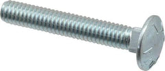 Value Collection - 5/16-18 UNC 2" Length Under Head, Standard Square Neck, Carriage Bolt - Grade 2 Steel, Zinc-Plated Finish - Makers Industrial Supply