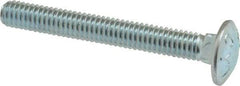 Value Collection - 5/16-18 UNC 2-1/2" Length Under Head, Standard Square Neck, Carriage Bolt - Grade 2 Steel, Zinc-Plated Finish - Makers Industrial Supply