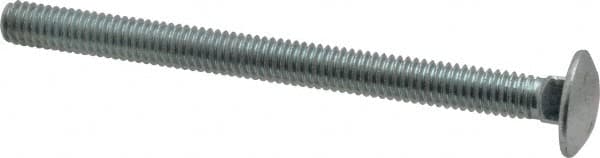 Value Collection - 5/16-18 UNC 4" Length Under Head, Standard Square Neck, Carriage Bolt - Grade 2 Steel, Zinc-Plated Finish - Makers Industrial Supply