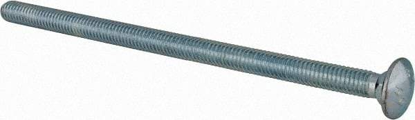 Value Collection - 5/16-18 UNC 6" Length Under Head, Standard Square Neck, Carriage Bolt - Grade 2 Steel, Zinc-Plated Finish - Makers Industrial Supply